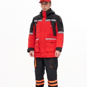 retrograde 1 winter emergency rescue cotton jacket red