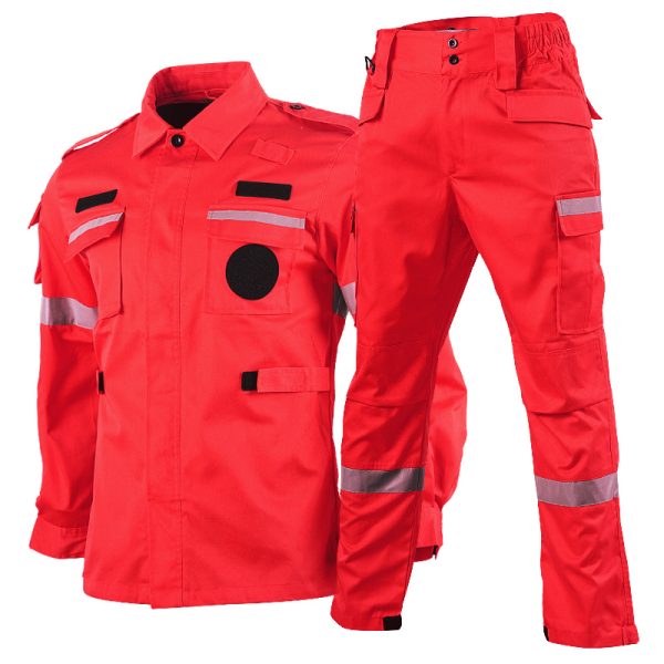 fire rock 1 spring/summer emergency rescue suit sky blue/yellow