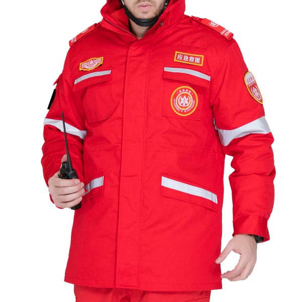 fire rock 1 autumn and winter emergency rescue suit orange