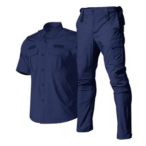 tough guy 1 short sleeve quick drying tactical suit navy blue