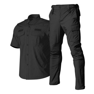 tough guy 1 short sleeve quick drying tactical suit black