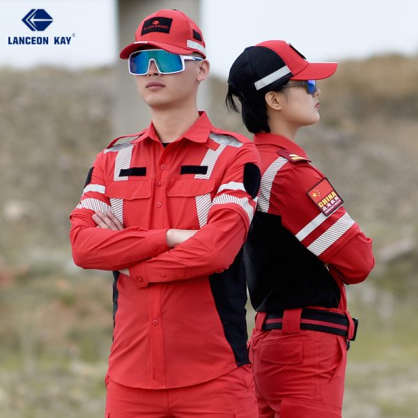 fire cliff 2 spring/summer quick drying rescue suit red