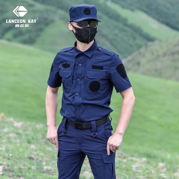 511 short sleeve quick dry tactical suit navy blue
