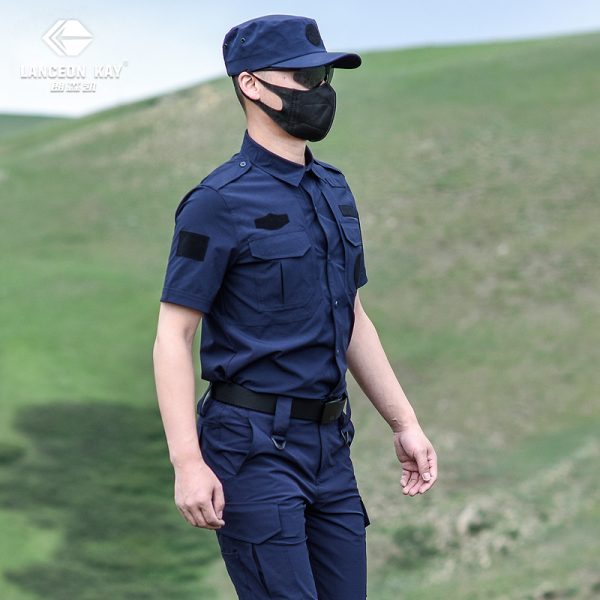 511 short sleeve quick dry tactical suit navy blue