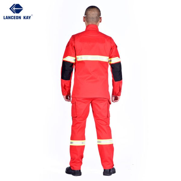 fire rock 2nd generation flame retardant rescue suit red