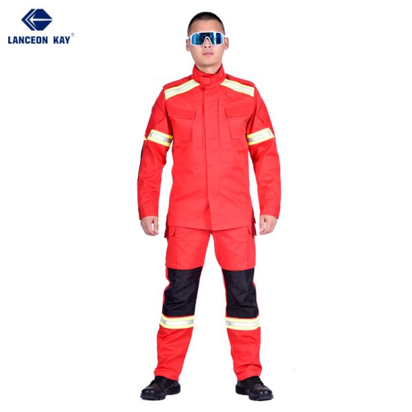 fire rock 2nd generation flame retardant rescue suit red