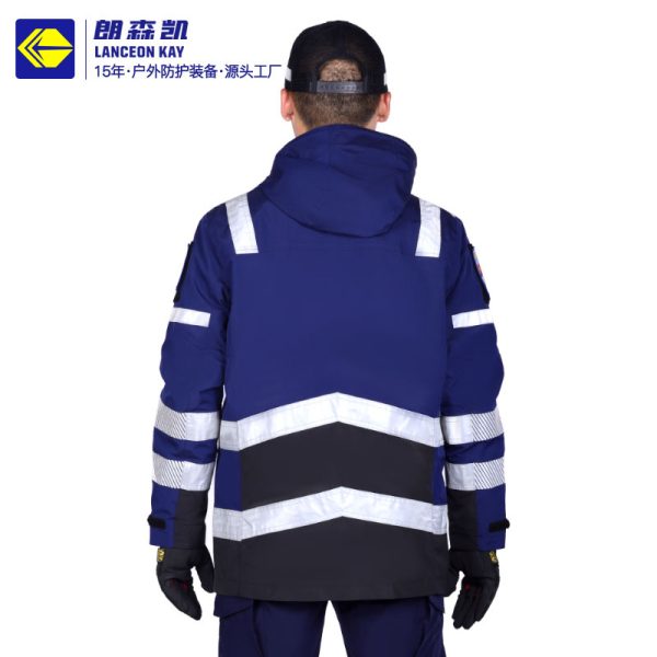 fire cliff 2 winter 3 in 1 rescue jacket navy