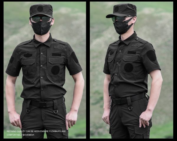 511 short sleeve quick dry tactical suit black